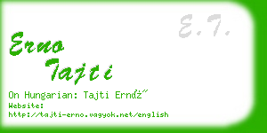 erno tajti business card